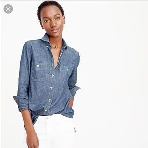 J Crew Selvedge chambray shirt